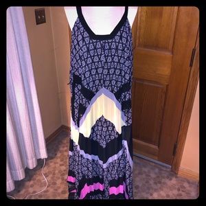 Color block Maxi Dress